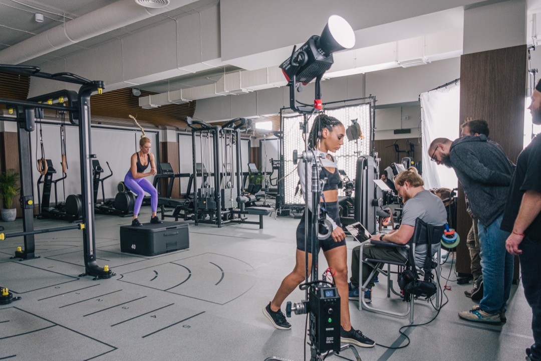 Gym shoot setup